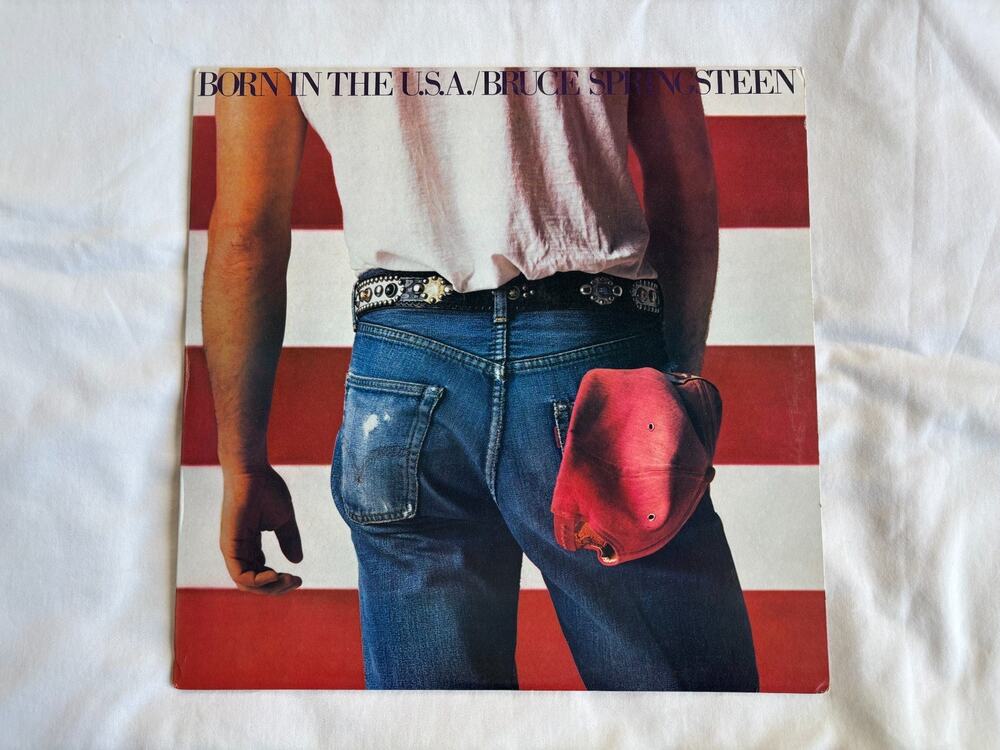 Bruce Springsteen Born in the USA LP Vinyl Record 1984 Columbia Pitman Press EX